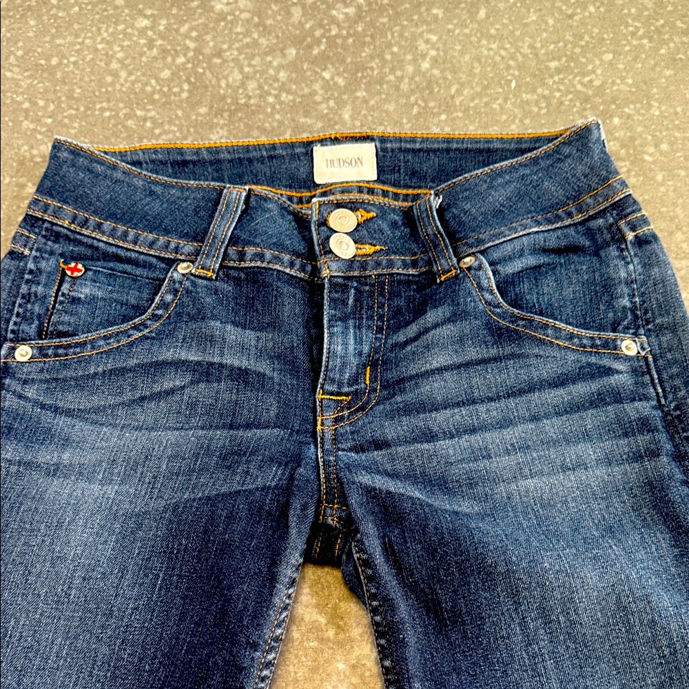 Hudson Jeans Women's High Rise Dark Blue Denim. Vintage